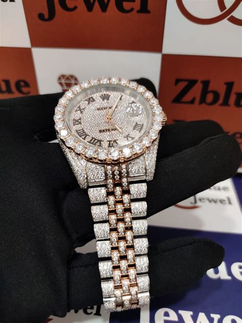 moissanite rolex watches for sale|vvs moissanite watches.